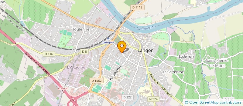 localisation de l'entreprise AJUD 42  LEGE-CAP-FERRET