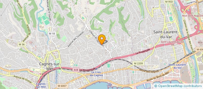 localisation de l'entreprise AJUDA  CAGNES-SUR-MER