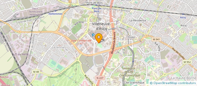 localisation de l'entreprise AJUN CHANTRE DE CI DE LA à VILLENEUVE-D'ASCQ