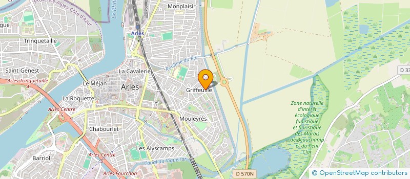 localisation de l'entreprise AJUNI à ARLES