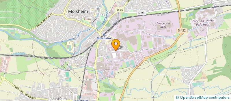 localisation de l'entreprise AJUSTAGE ROBERT KEMPF à MOLSHEIM