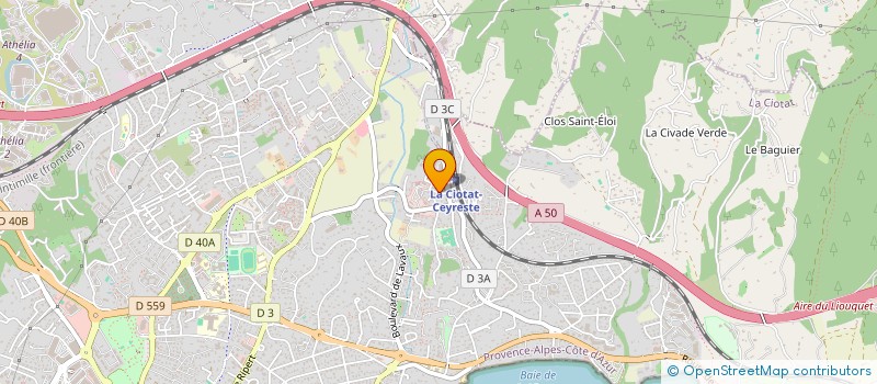 localisation de l'entreprise AJUSTEL  LA CIOTAT