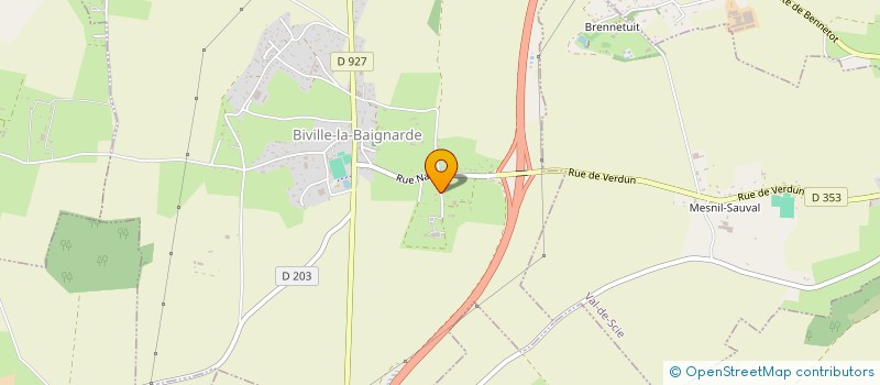 localisation de l'entreprise AJV  BIVILLE-LA-BAIGNARDE