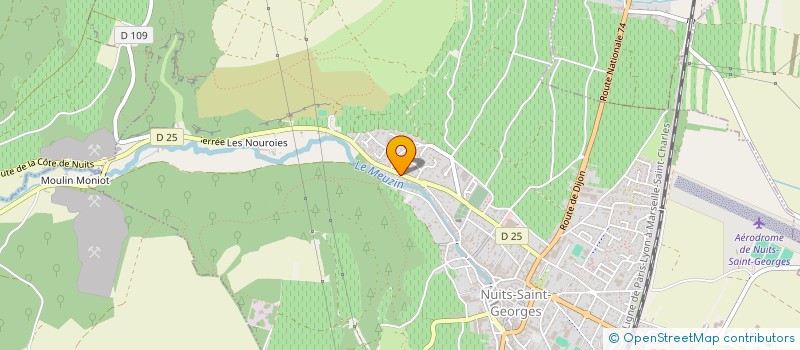 localisation de l'entreprise AJV à NUITS-SAINT-GEORGES