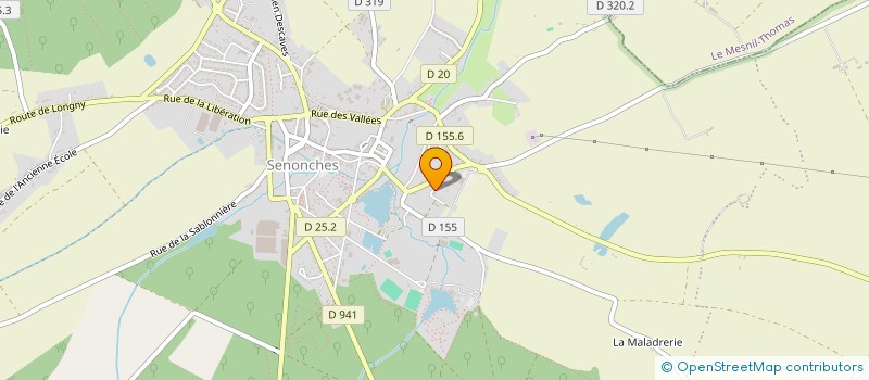 localisation de l'entreprise AJV COM à SENONCHES