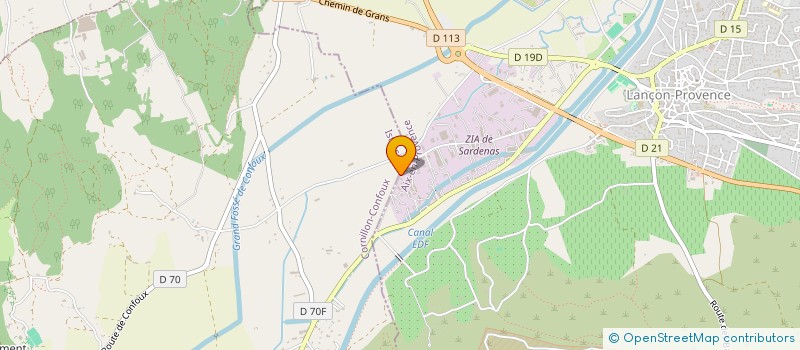 localisation de l'entreprise AJV ENERGIES à LANCON-PROVENCE