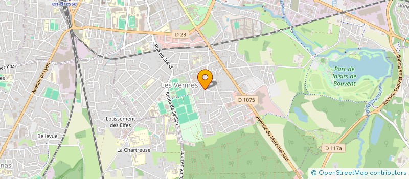 localisation de l'entreprise AJV SPORT-SENS à BOURG-EN-BRESSE