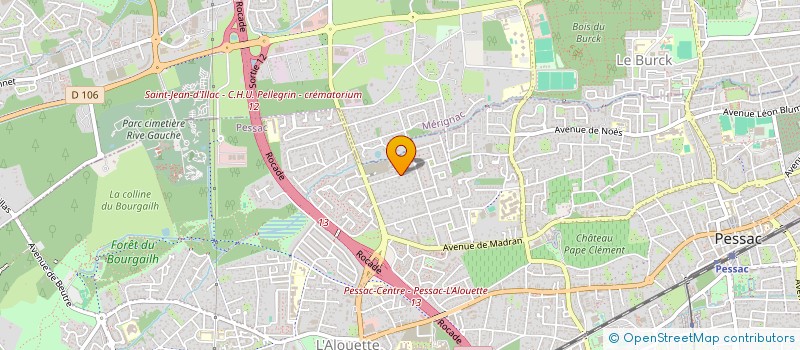 localisation de l'entreprise AJX à PESSAC