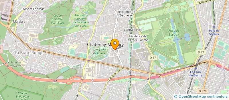 localisation de l'entreprise AJY  CHATENAY-MALABRY