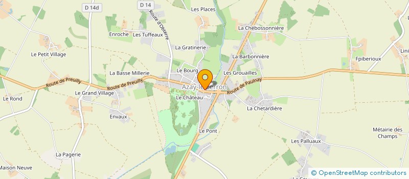 localisation de l'entreprise AJY à AZAY-LE-FERRON