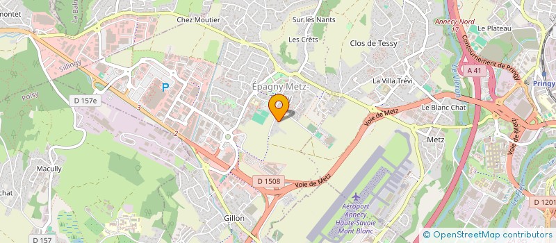 localisation de l'entreprise AJYS  EPAGNY METZ-TESSY