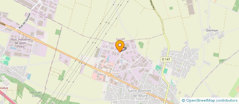 localisation de l'entreprise AJYS TRANSPORTS ET LOGISTIQUE  SAINT-BONNET-DE-MURE