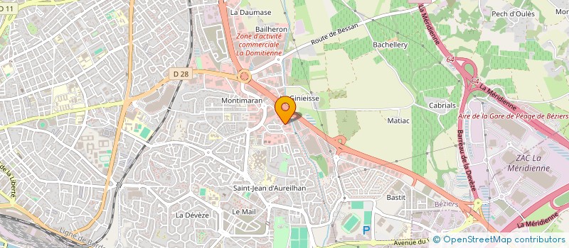 localisation de l'entreprise AJZ  BEZIERS