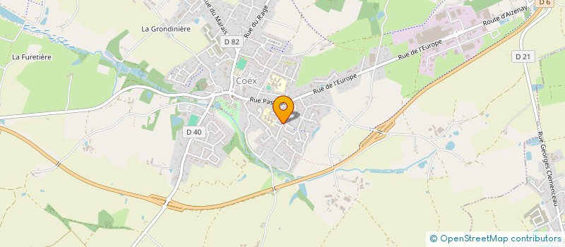 localisation de l'entreprise AJZ ALEXANDRE BRUNET à LANDEVIEILLE