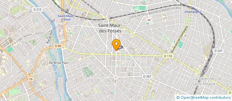 localisation de l'entreprise AJZ INVEST à SAINT-MAUR-DES-FOSSES