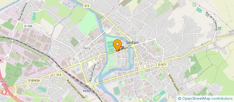 localisation de l'entreprise AJZENSTEIN LOUIS & ASSOCIES  SEDAN