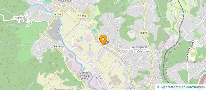 localisation de l'entreprise AK 13 à LA ROQUETTE-SUR-SIAGNE