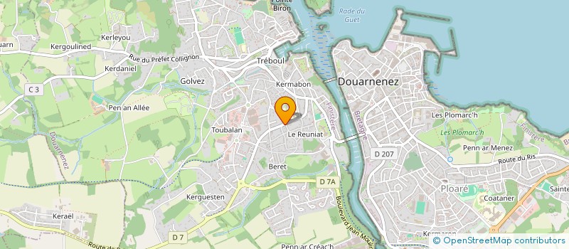 localisation de l'entreprise AK 2012  DOUARNENEZ