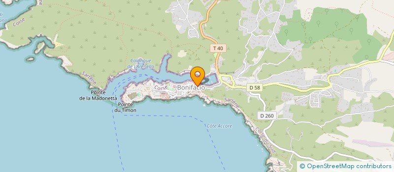 localisation de l'entreprise AK 2A à BONIFACIO