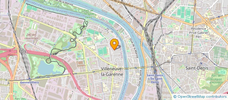 localisation de l'entreprise AK 2M à VILLENEUVE-LA-GARENNE
