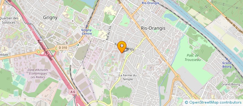 localisation de l'entreprise AK à RIS-ORANGIS