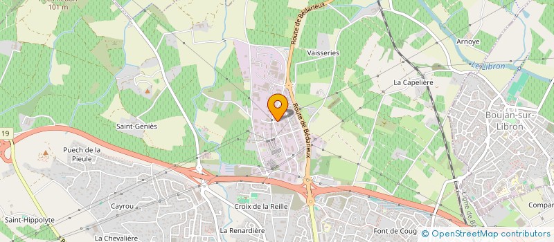 localisation de l'entreprise AK  BEZIERS