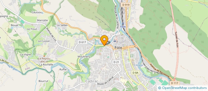localisation de l'entreprise AK à FOIX