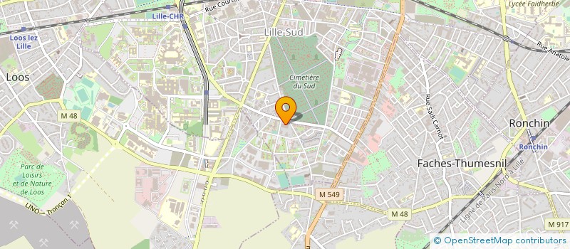 localisation de l'entreprise AK AMBULANCE à LILLE
