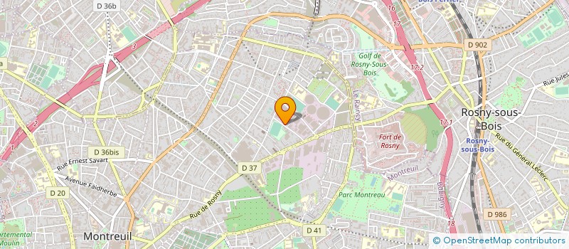 localisation de l'entreprise AK ANTONY à MONTREUIL