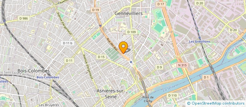 localisation de l'entreprise AK ASNIERES à ASNIERES-SUR-SEINE