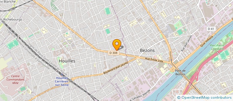 localisation de l'entreprise AK AUTO à HOUILLES