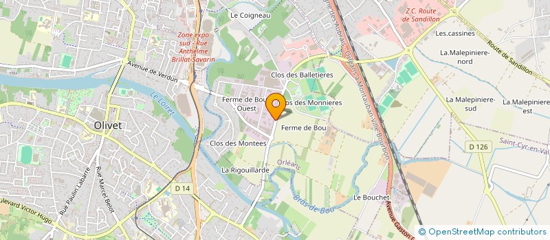 localisation de l'entreprise AK AUTO à ORLEANS