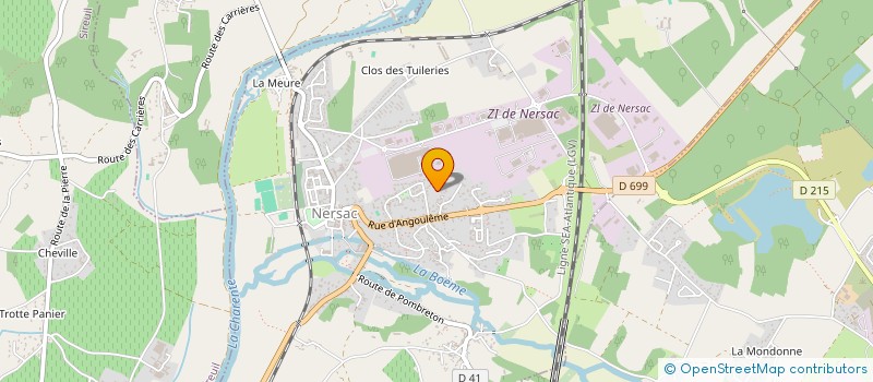 localisation de l'entreprise AK AUTO  NERSAC