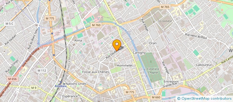 localisation de l'entreprise AK BARBER  ROUBAIX