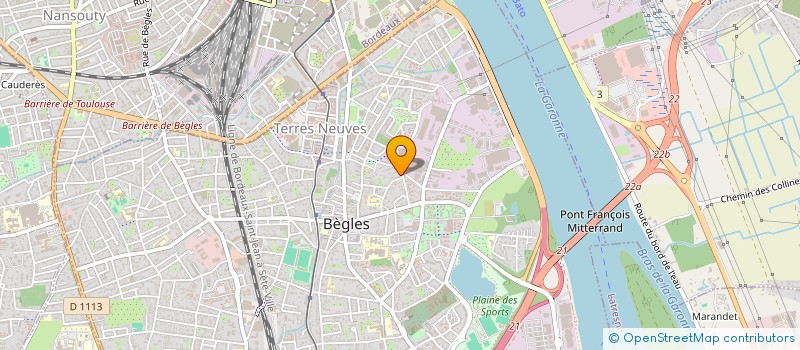 localisation de l'entreprise AK BAT 33 à BEGLES