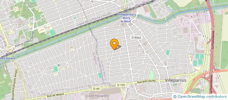 localisation de l'entreprise AK BAT 77 à VILLEPARISIS