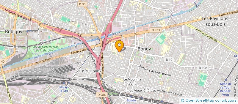 localisation de l'entreprise AK BAT  BONDY