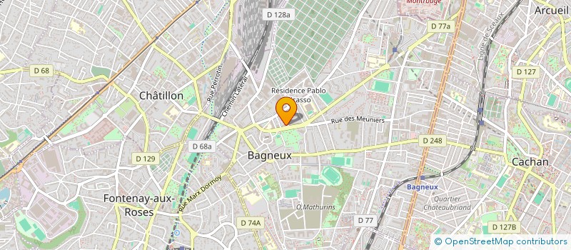 localisation de l'entreprise AK BAT à BAGNEUX