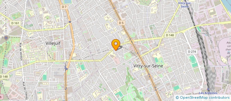 localisation de l'entreprise AK BAT à VITRY-SUR-SEINE