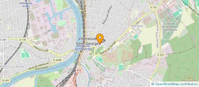 localisation de l'entreprise AK BATIMENT à VILLENEUVE-SAINT-GEORGES