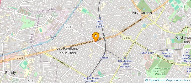 localisation de l'entreprise AK BATIMENT à LES PAVILLONS-SOUS-BOIS