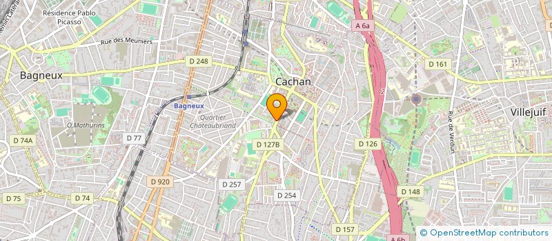 localisation de l'entreprise AK BAUEN à CACHAN