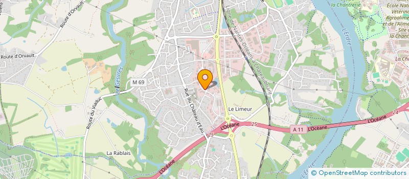 localisation de l'entreprise AK BTP à NANTES