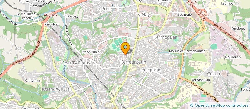 localisation de l'entreprise AK CARROSSERIE à QUIMPER