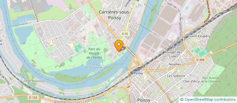 localisation de l'entreprise AK CHAUFFEUR VTC  CARRIERES-SOUS-POISSY