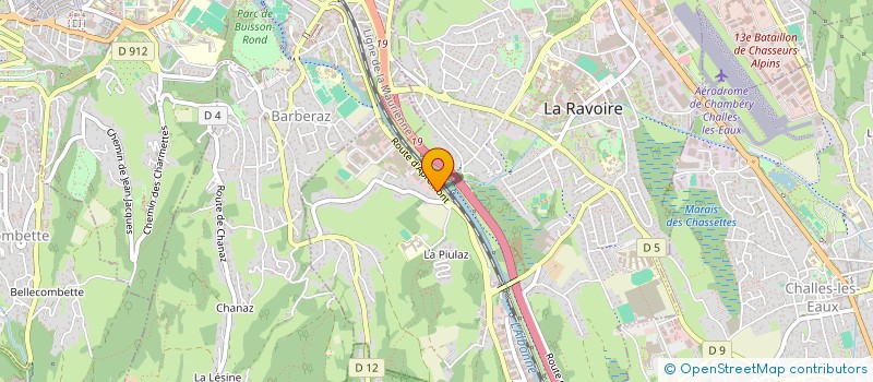 localisation de l'entreprise AK CONSTRUCTION à LA RAVOIRE
