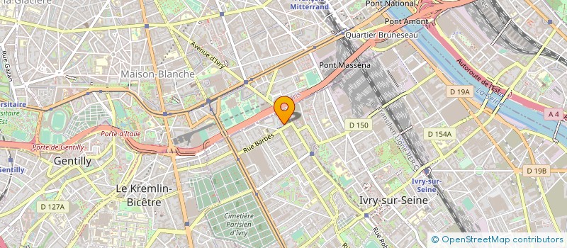 localisation de l'entreprise AK CONSULTING  IVRY-SUR-SEINE
