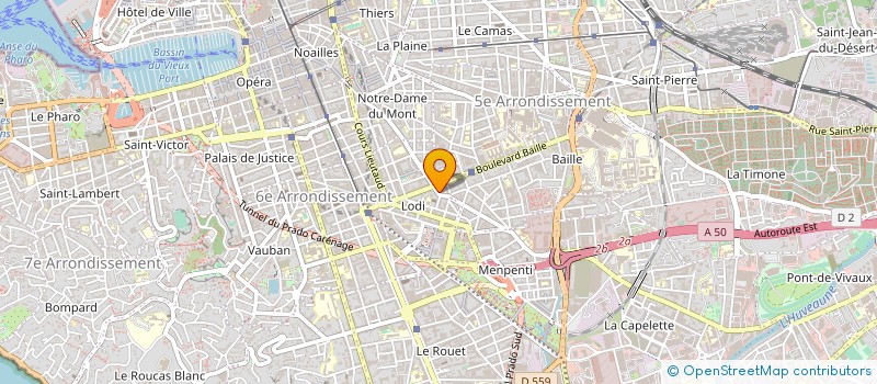localisation de l'entreprise AK COURTAGE 13 à MARSEILLE
