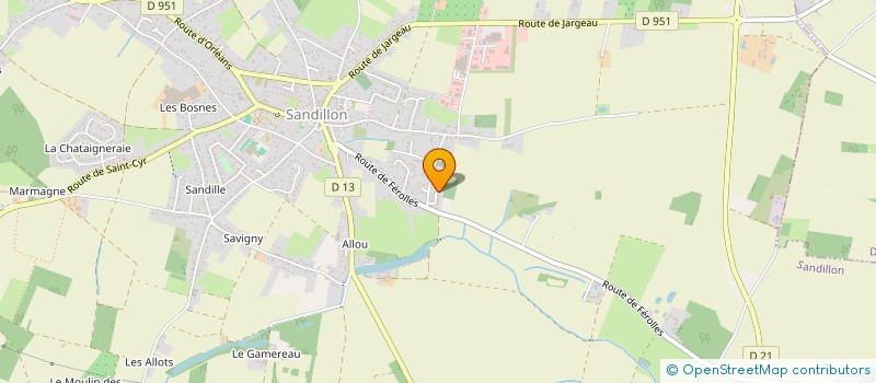localisation de l'entreprise AK DIAG EXPERT  SANDILLON