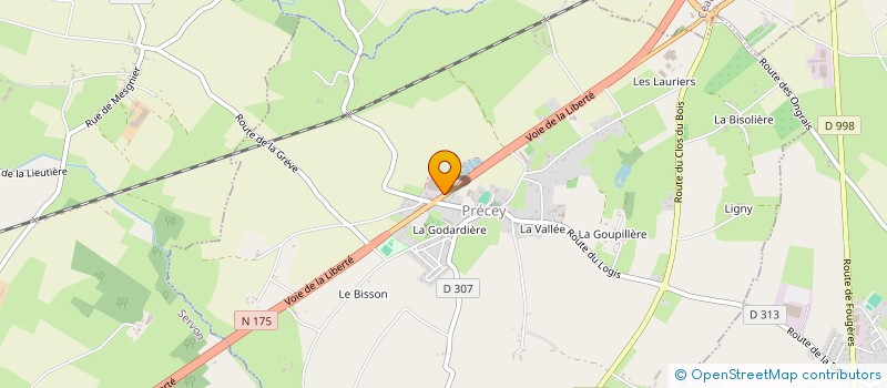 localisation de l'entreprise AK DISTRI  PRECEY